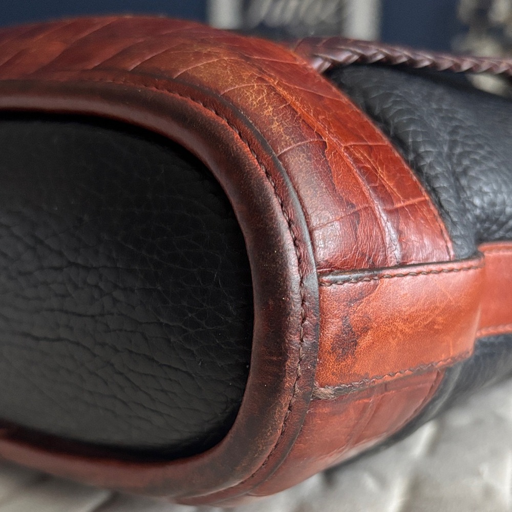 Brighton Black and Brown Textured Tote - Picture 6 of 14
